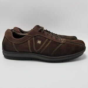VS Corduroy Suede Spade Oxford Walking Sneakers Shoes Brown Size 9 M